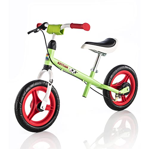 Kettler Laufrad Speedy Emma 2.0 – das ideale Lauflernrad – Kinderlaufrad mit Reifengröße: 12,5 Zoll – stabiles & sicheres Laufrad ab 3 Jahren – grün & rot